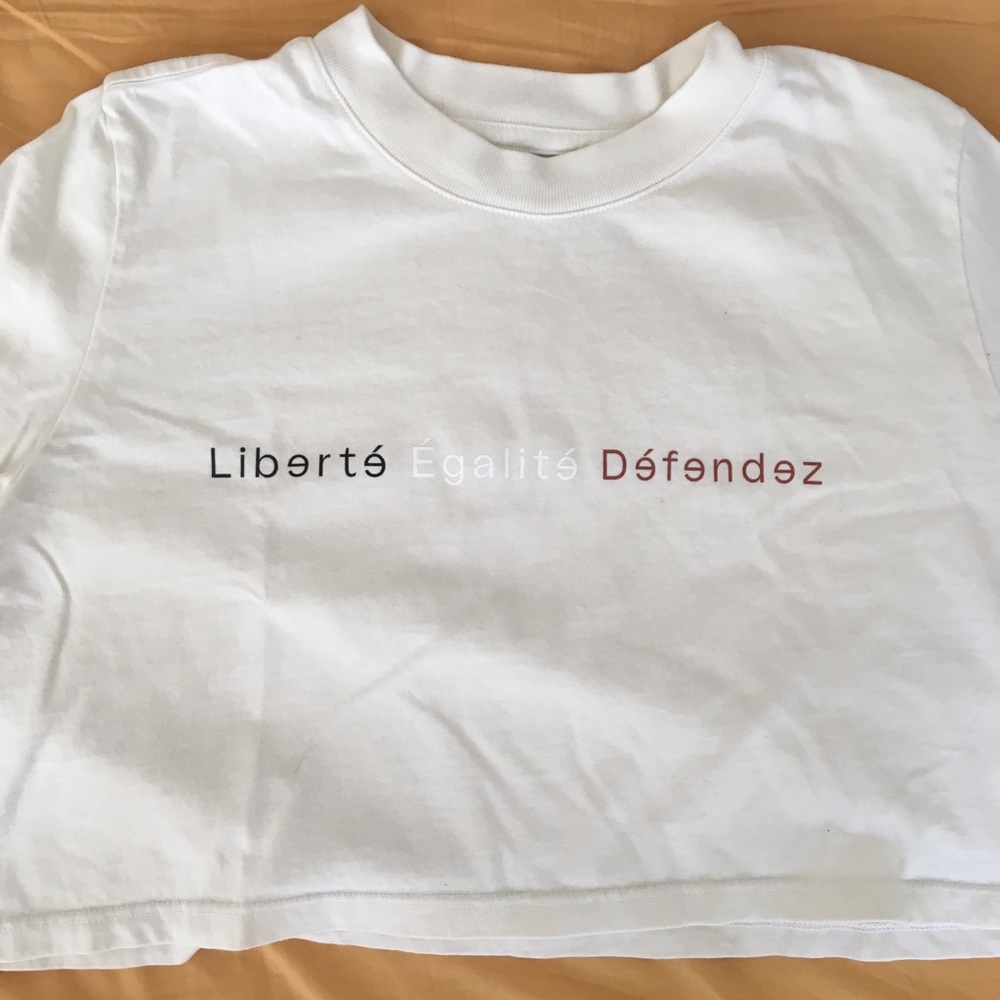 Re-inc défendez crop tee